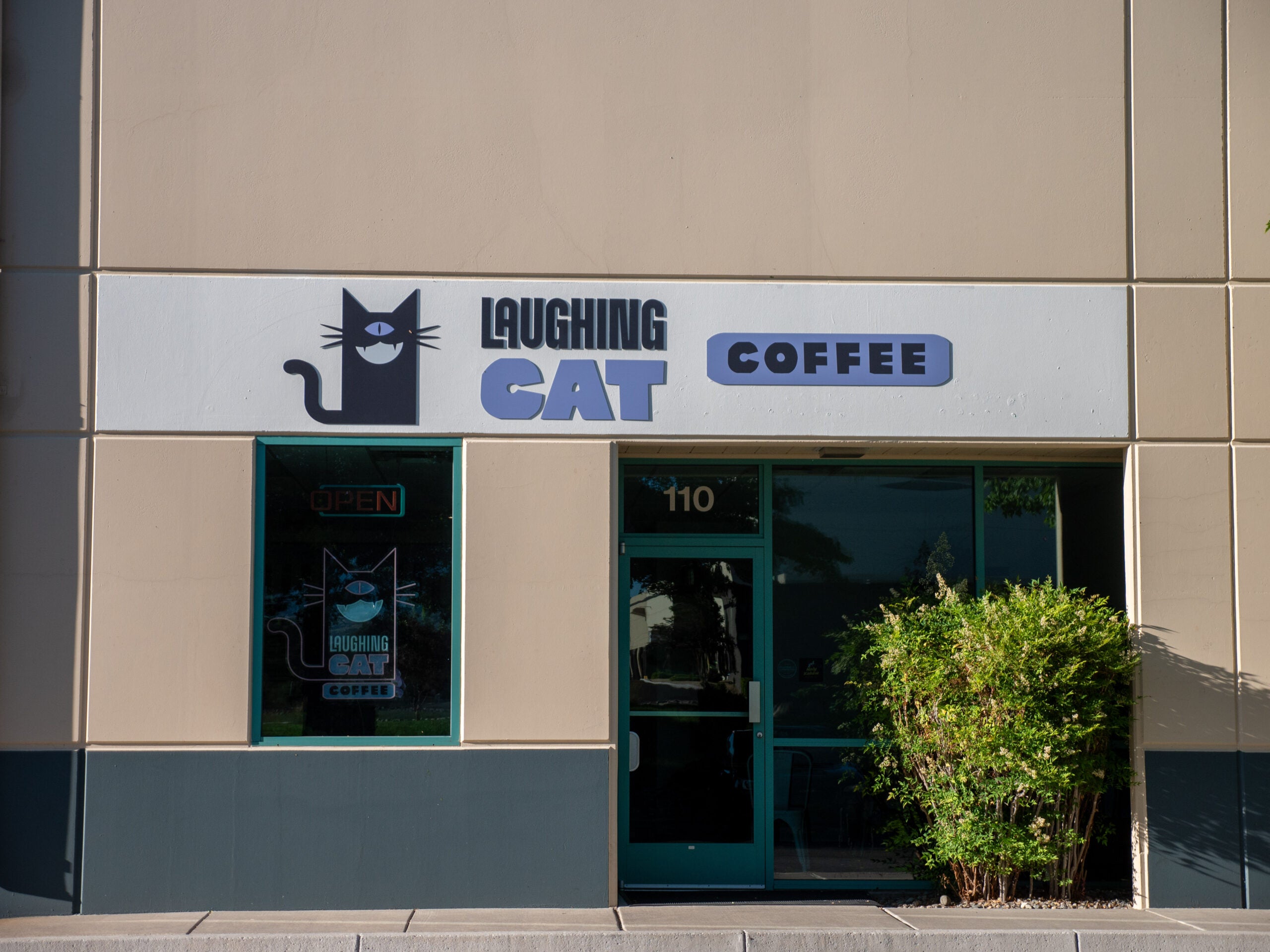 Luciano Cat Coffee shop storefront